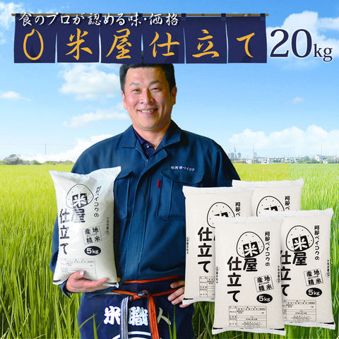 dショッピング |米 20kg 安い 米屋仕立て 5kg×4袋 国内産 ブレンド米