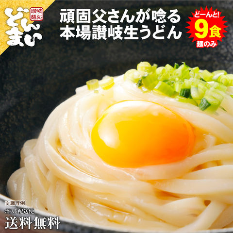 讃岐生うどん9食セット（300g(3食)×3袋）普通麺 麺のみ [ﾒｰﾙ便] ポイント消化 お試し 期間限定 食品 通販 セール