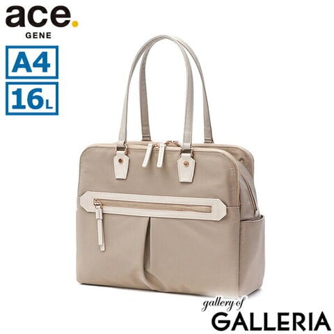 【正規品5年保証】 エースジーン トートバッグ レディース A4 ファスナー付き ace.GENE ビジネスバッグ 通勤 軽量 撥水 おしゃれ きれいめ ブランド ビジネス 16L PC収納 13.3inch LAPORTEM ラポルテム 68523