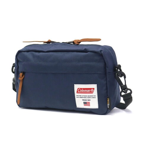 【公認販売店】 コールマン ショルダーバッグ メンズ レディース Coleman 小さめ 斜めがけ 軽量 大人 ミニショルダーバッグ カジュアル 撥水 アウトドア 4L AMERICAN CLASSIC アメリカンクラシックポーチ ネイビー