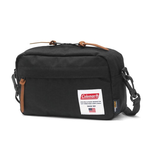 【公認販売店】 コールマン ショルダーバッグ メンズ レディース Coleman 小さめ 斜めがけ 軽量 大人 ミニショルダーバッグ カジュアル 撥水 アウトドア 4L AMERICAN CLASSIC アメリカンクラシックポーチ ブラック