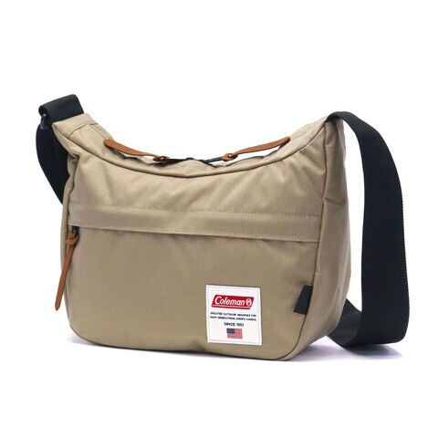【公認販売店】 コールマン ショルダーバッグ メンズ レディース Coleman 小さめ 斜めがけ 軽量 大人 ミニショルダーバッグ カジュアル 撥水 アウトドア 8L AMERICAN CLASSIC アメリカンクラシックショルダー グレージュ