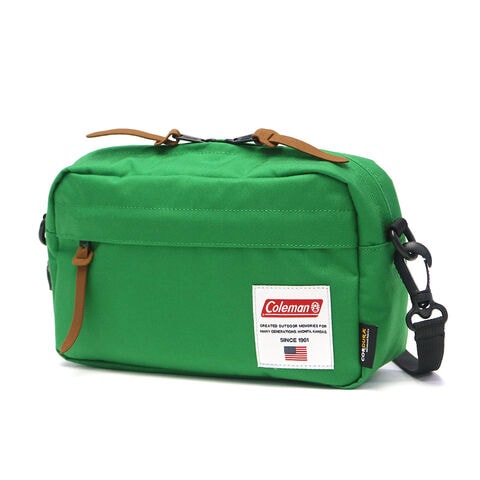 【公認販売店】 コールマン ショルダーバッグ メンズ レディース Coleman 小さめ 斜めがけ 軽量 大人 ミニショルダーバッグ カジュアル 撥水 アウトドア 4L AMERICAN CLASSIC アメリカンクラシックポーチ グリーン