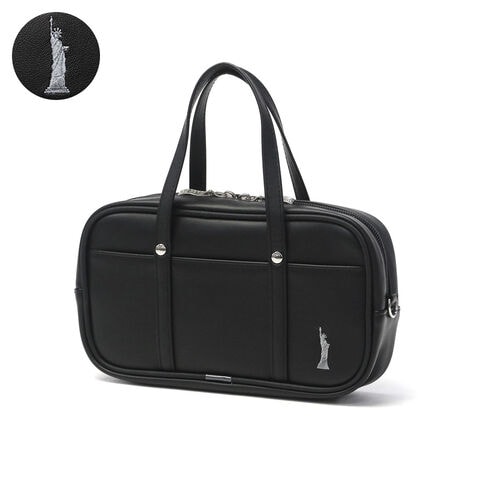 イーストボーイ ペンケース 大容量 おしゃれ 高校生 中学生 EASTBOY 可愛い かわいい 女子 学生 スクールバッグ型 バッグ型 筆箱 ペン入れ ポーチ 大きめ スクールペンケース EST-RTP ブラック