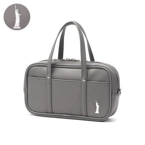 イーストボーイ ペンケース 大容量 おしゃれ 高校生 中学生 EASTBOY 可愛い かわいい 女子 学生 スクールバッグ型 バッグ型 筆箱 ペン入れ ポーチ 大きめ スクールペンケース EST-RTP グレー