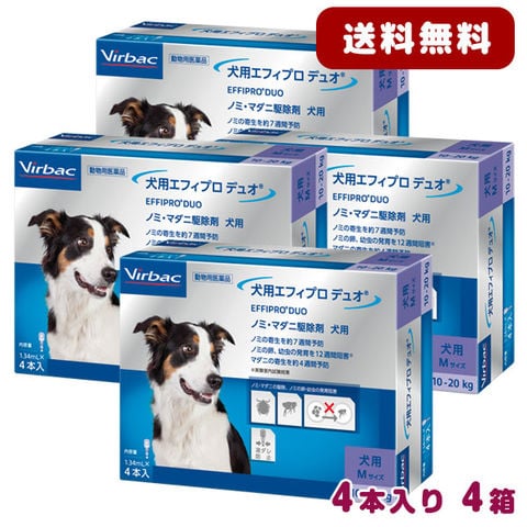 Dショッピング B 犬用 エフィプロ デュオ M 1 34ml 4本入 4箱セット 動物用医薬品 ノミ ダニ駆除 カテゴリ 犬用の販売できる商品 松波動物メディカル通信販売部 177effiproduom 4 ドコモの通販サイト