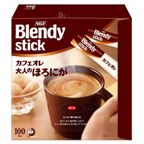 AGF　「ブレンディ」スティック カフェオレ 大人のほろにが100本（スティックコーヒー） 【プラザセレクト】【プラザマーケット】