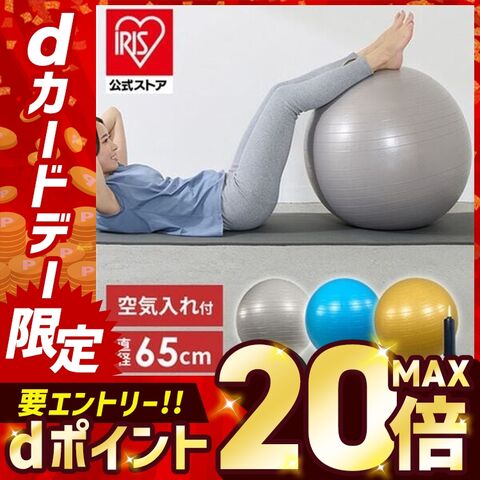バランスボール 65cm 23-188 ゴールド【プラザセレクト】