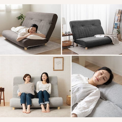 リクライニング　2人掛け　コンパクト　座椅子　ソファ Amazon｜座椅子 二人掛け 4WAY 連動肘つき リクライニングソファ