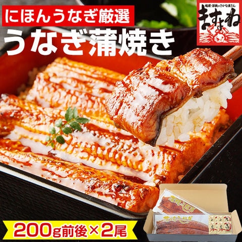 にほんうなぎ蒲焼き 200g前後×2尾