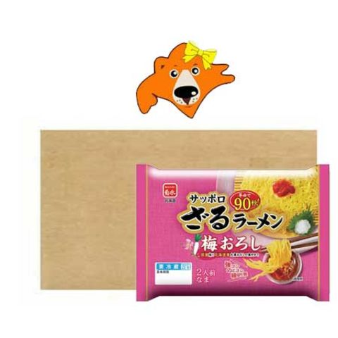 dショッピング |札幌 ざるラーメン 送料無料 生ラーメン 梅おろし 付