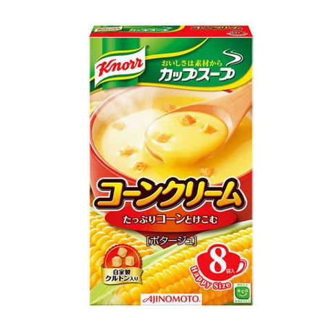 味の素クノール カップスープ コーンクリーム 1ケース（8袋入り1箱×6パック）コーンスープ