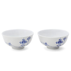 ロイヤルコペンハーゲン 2500 ブルーパルメッテ 018 ライスボウル ペア