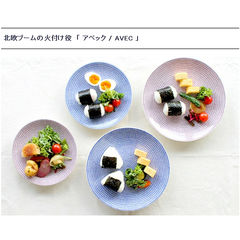 アラビア 24h Avec(アベック) 8284 プレート 20cm ブルー 2枚セット