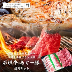 石垣牛 あぐー豚 焼肉セット 【贈答用化粧箱入り】 送料無料 沖縄県産和牛 あぐー アグー アグー豚 沖縄 グルメ お取り寄せ お取り寄せグルメ 和牛 黒毛和牛 御歳暮 お中元 ギフト プレゼント 国産 贈り物 産地直送