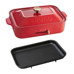 【新品未使用】BRUNO／ブルーノ コンパクトホットプレート　 D ブルーノ（BRUNO） コンパクトホットプレート レッド｜【ハンズ