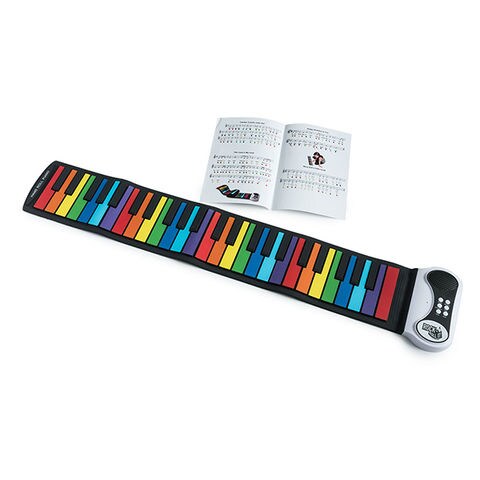 dショッピング |Rainbow Piano《MUK-PN49CLR-J》ロールピアノ 知育玩具