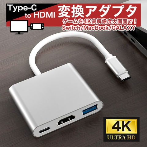 dショッピング |送料無料 TYPE-C TO HDMI 変換アダプタ USB-C Digital