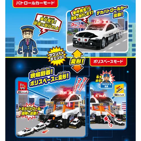 dショッピング |【送料無料！】【特典 トミカタウンマップ 付】トミカ ビッグに変形！ デカパトロールカー 【パトカー サイレン ミニカー 警察署 緊急 車両 タカラトミー 玩具 男の子】 | カテゴリ：ミニカーの販売できる商品 | ユウセイ堂 (2342211toku225)|ドコモの通販 ...