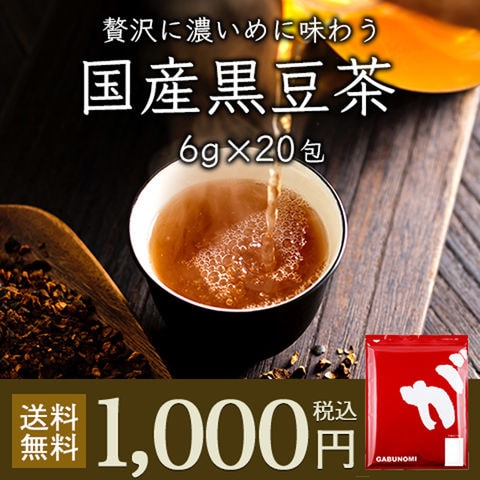 国産黒豆茶 120g (6g×20包) ノンカフェイン 黒豆茶 植物由来 ティーバッグ ティーパック パック 黒豆 クロマメ 黒大豆 黒大豆茶 クロマメ茶 くろまめ茶 豆茶 お茶 健康茶 送料無料 香味焙煎 国産 お試しパック 少量パック 人気健康茶 hot