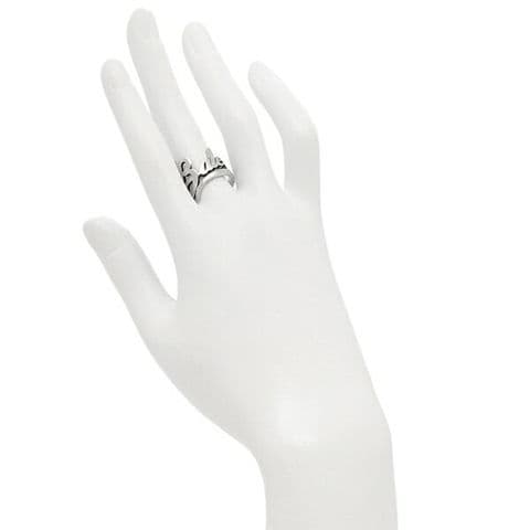 dショッピング |バレンシアガ 指輪 アクセサリー リング シルバー