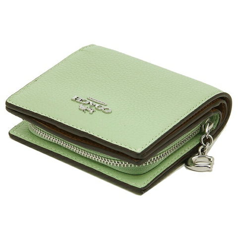 dショッピング |コーチ アウトレット 二つ折り財布 ミニ財布 グリーン