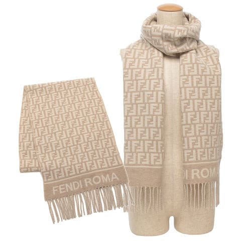 dショッピング |フェンディ マフラー ベージュ レディース FENDI FXT113 AQCW F0QB9 FF SCARF BEIGE FFロゴ  | カテゴリ：レディースマフラー・ストールの販売できる商品 | AXES（アクセス） (243fnfxt113aqcwf0qb9)|ドコモの通販サイト