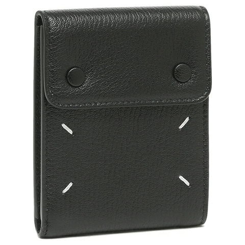 dショッピング |メゾンマルジェラ 二つ折り財布 カードケース ブラック ...