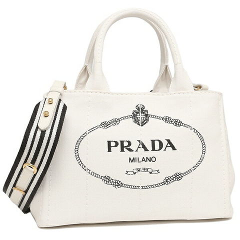 dショッピング |プラダ ハンドバッグ ショルダーバッグ カナパ ホワイト ブラック レディース PRADA 1BG439 ZKI ROO F0964  CANAPA BIANCO NERO | カテゴリ：トートバッグの販売できる商品 | AXES（アクセス）  (243pr1bg439zkiroo964)|ドコモの通販サイト