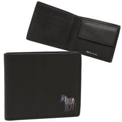dショッピング |ポールスミス 二つ折り財布 マルチストライプ ブラック