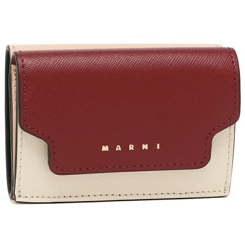 dショッピング |マルニ 三つ折り財布 トランク トリフォールド  