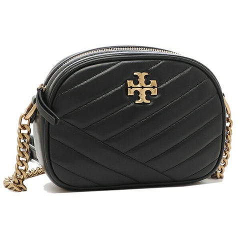 Tory Burch 90450 KIRA CHEVRON SMALL CAMERA Bag Black