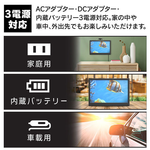 dショッピング |14.1インチ 録画機能付きポータブルTV OT-TV141K