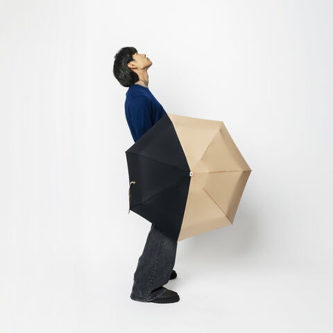 dショッピング |コンパクト 折りたたみ傘 TWO-TONE 親骨50cm 直径85cm