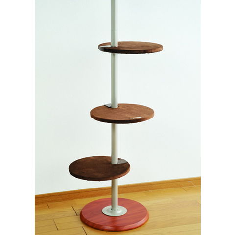 ボンビアルコン　突っ張り型キャットタワー 5段 調整可能 dショッピング |ボンビアルコン キャットポール 突っ張り 高さ220cm