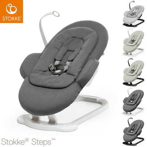 【正規販売店】ストッケ ステップス バウンサー STOKKE ストッケ正規販売店 ソフトセージ/ブラック