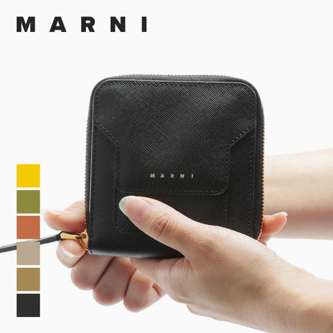 dショッピング |マルニ MARNI 二つ折り財布 PFMOQ09U07 LV520 レディース 財布 ジップアラウンド レザー コンパクト ミニ財布  ラウンドファスナー プレゼント ギフト 全6色【ライトベージュ 】 | カテゴリ：レディース財布の販売できる商品 | U-STREAM  (253MRN0001000034 ...