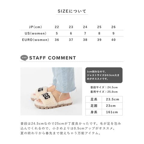 商品詳細UGG アグ Cozetta Curly ブラック23cm サンダル - サンダル