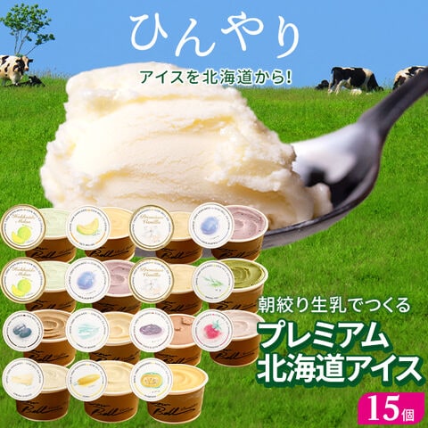 北海道 カウベルアイス15個セット