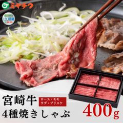 004 冷凍の匠 宮崎牛焼きしゃぶ4種食べ比べ｜宮崎牛 和牛 焼肉 しゃぶしゃぶ すき焼き お歳暮 御中元 内祝 ギフト 贈答用  送料無料