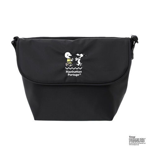 【美品】マンハッタンポーテージ PEANUTS コラボ　メッセンジャーバッグ dショッピング |【PEANUTSコラボ】 マンハッタンポーテージ 斜めがけ