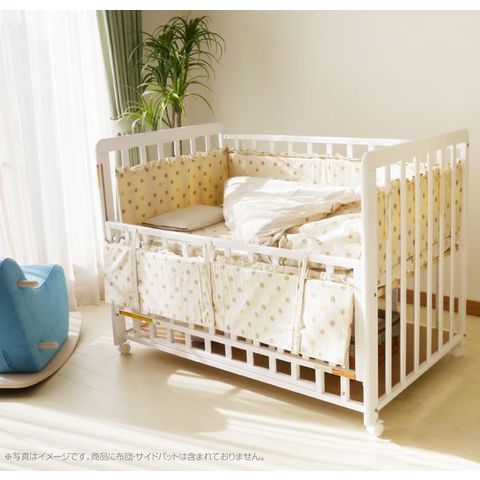 YATOMIベビーベッド グレー　レギュラーサイズ YATOMIベビーベッド グレー レギュラーサイズ ヤトミ ベビーベッド