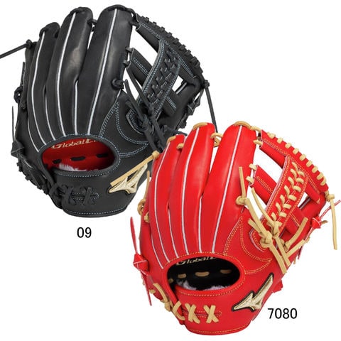 レッド×ブラック軟式内野手用グローブ レッド×ブラック軟式内野手用