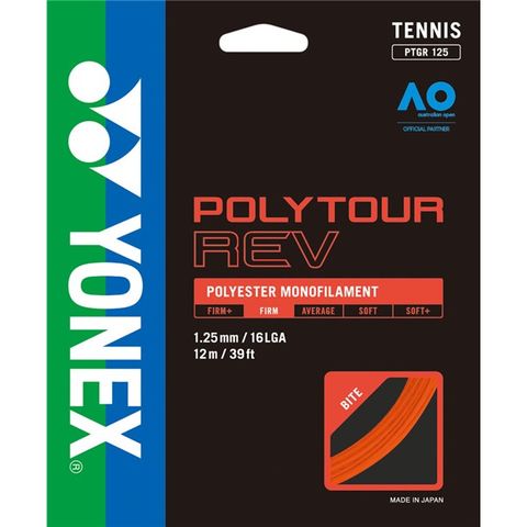 ヨネックス YONEX ポリツアーレブ125 テニス硬式 ガット (ptgr125-160)