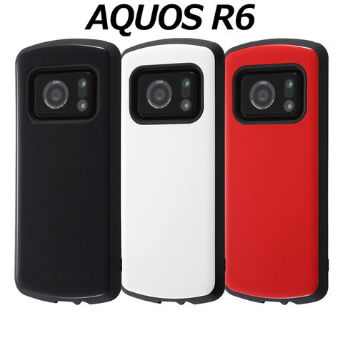 dショッピング |AQUOS R6 5G docomo SH-51B AQUOSR6 softbank Proca ハイブリッド ケース カバー  ストラップ ストラップホール スマホケース おしゃれ かわいい 対衝撃 耐衝撃ケース スマホカバー ブラック レッド ホワイト R6 アクオス  アクオスR6 | カテゴリ：の販売 ...