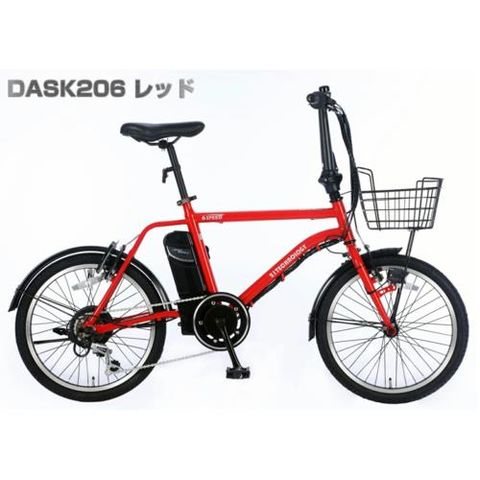 dショッピング |21テクノロジー(21Technology) DASK206(レッド) 電動アシスト自転車 ミニベロ 小径車 20インチ |  カテゴリ：電動アシスト自転車の販売できる商品 | ECカレント (2773000000005055)|ドコモの通販サイト