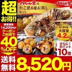  八ちゃん堂 【 たこ焼お試しセット 】 （４袋セット） 送料込み【沖縄県は別途送料2,020円が必要になります】 冷凍たこ焼 食べ物 プレゼント 食品 冷凍食品 セット 詰め合わせ ギフト おつまみ 惣菜 九州 国産 八ちゃん たこ焼