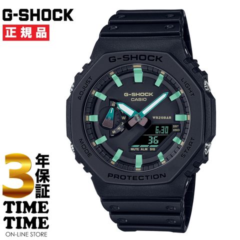 dショッピング |CASIO カシオ G-SHOCK Gショック TEAL AND BROWN COLOR series ブラック グリーン ブラウン  GA-2100RC-1AJF 【安心の3年保証】 | カテゴリ：の販売できる商品 | タイムタイムオンラインストア  (2834549526350634)|ドコモの通販サイト