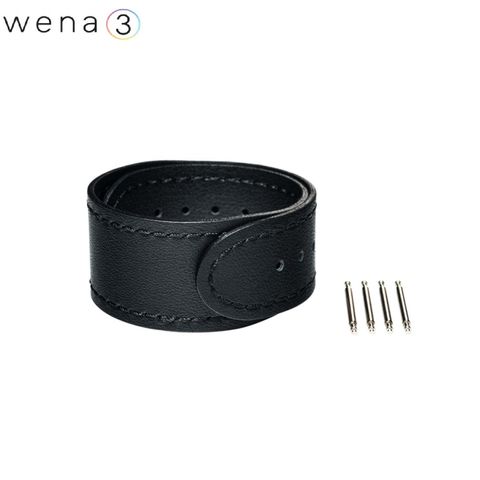 SONY ソニー wena 3用 レザーバンド 20mm Premium Black ウェナ3 WNW-CB2120