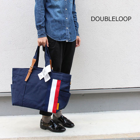 dショッピング |ダブルループ DOUBLELOOP JOURNEY resortフランス×生成 帆布 リゾート ラージ トートバッグ kinari  ネイビー レディース メンズ マザーズ バッグ あす楽対応 正規品 ギフト プレゼント | カテゴリ：トートバッグの販売できる商品 | カバンの店  東西南北屋 ...